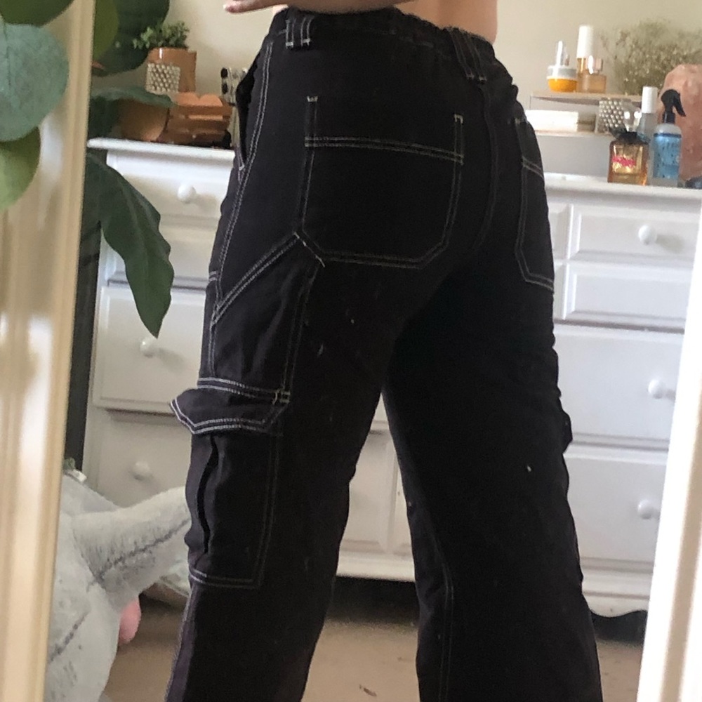 BDG black urban outfitters high waisted cargo pants